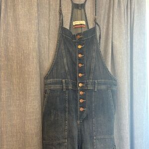 Anthropologie Blue Denim Overalls